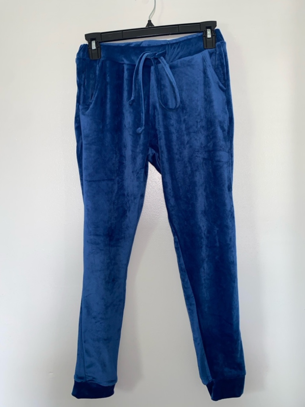 Love Royal Blue Velour Zip Front Track Suit Set - Picture 3 of 4